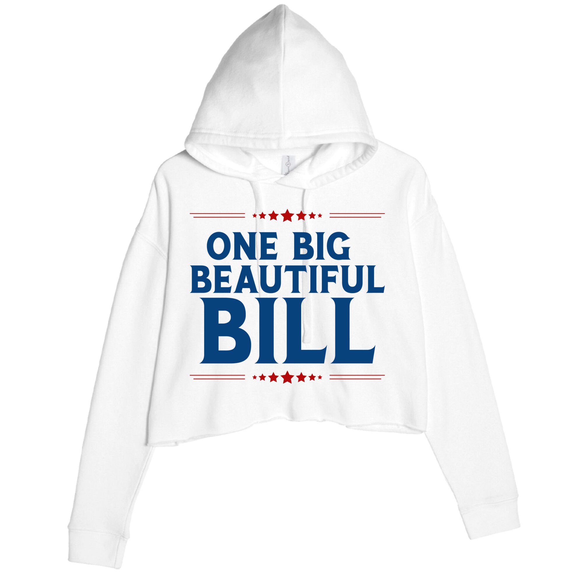 Donald Trump One Big Beautiful Bill Crop Fleece Hoodie