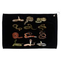 Different Types Of Snakes Boy Kids Girl Educational Serpent Grommeted Golf Towel