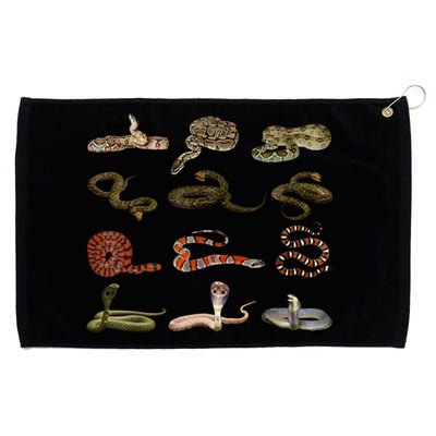 Different Types Of Snakes Boy Kids Girl Educational Serpent Grommeted Golf Towel