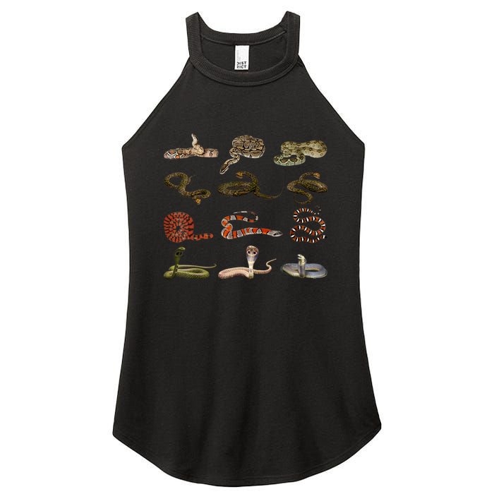 Different Types Of Snakes Boy Kids Girl Educational Serpent Women's Perfect Tri Rocker Tank