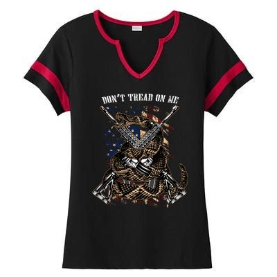 Dont Tread On Me Ladies Halftime Notch Neck Tee