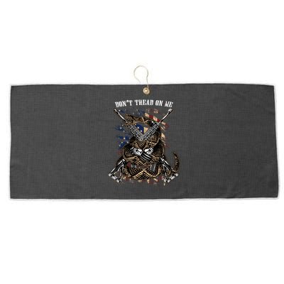 Dont Tread On Me Large Microfiber Waffle Golf Towel