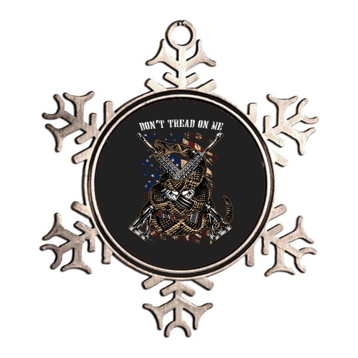 Dont Tread On Me Metallic Star Ornament