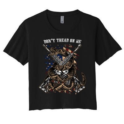 Dont Tread On Me Women's Crop Top Tee