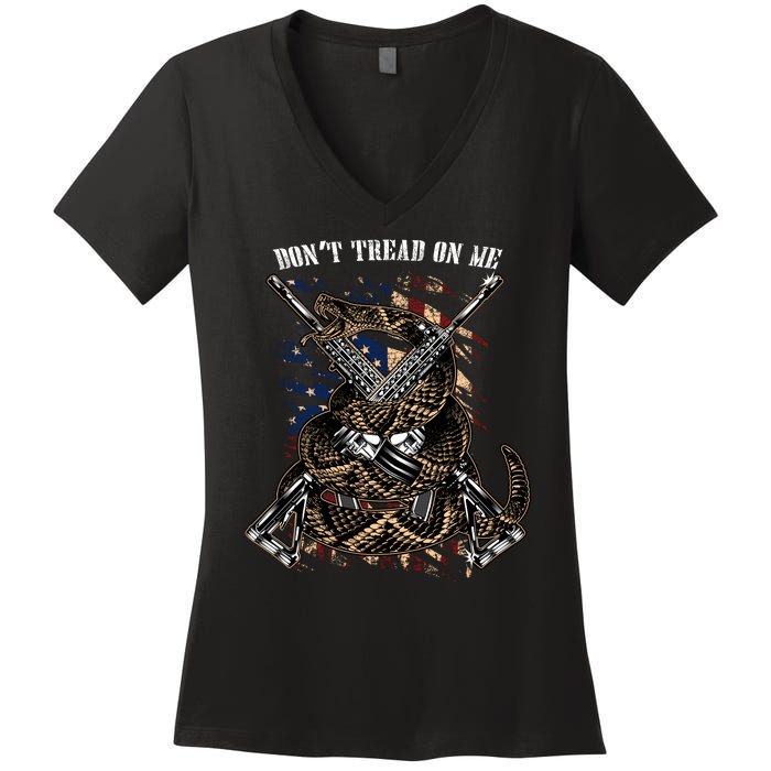 Dont Tread On Me Women's V-Neck T-Shirt