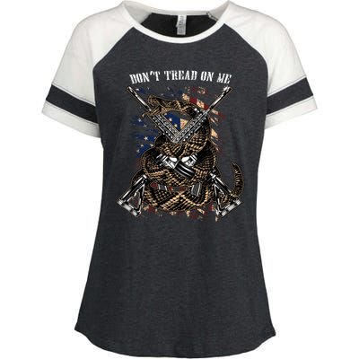 Dont Tread On Me Enza Ladies Jersey Colorblock Tee