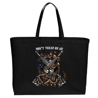 Dont Tread On Me Cotton Canvas Jumbo Tote