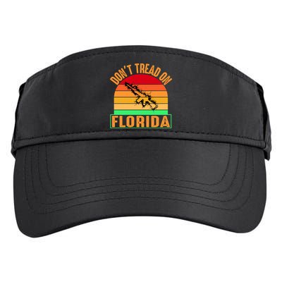 Don't Tread On Florida Vintage 2nd Amendment Adult Drive Performance Visor