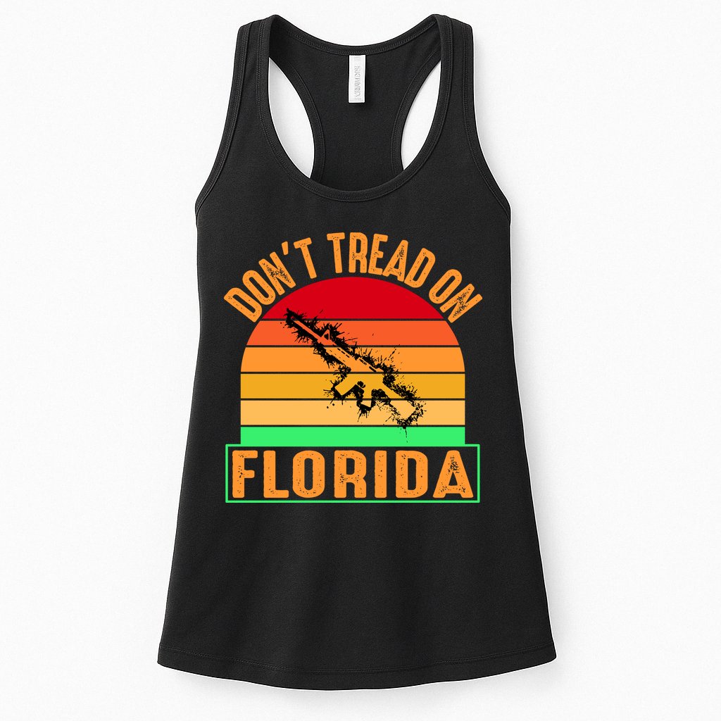 Don't Tread On Florida Vintage 2nd Amendment Womens Tank Top