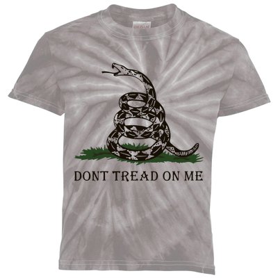 Dont Tread On Me Gadsden Flag Kids Tie-Dye T-Shirt