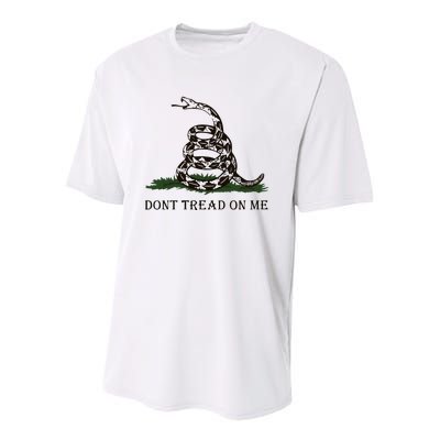 Dont Tread On Me Gadsden Flag Youth Performance Sprint T-Shirt