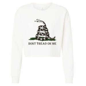 Dont Tread On Me Gadsden Flag Cropped Pullover Crew