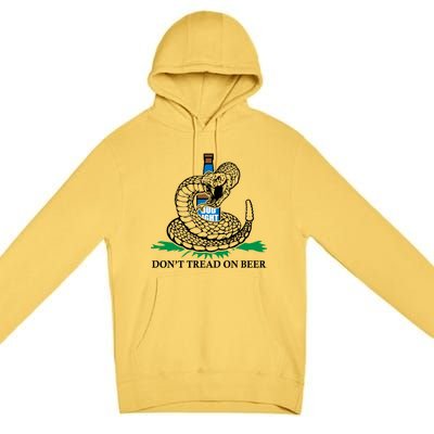 Dont Tread On Beer Funny Patriot America Usa Freedom Lover Gift Premium Pullover Hoodie