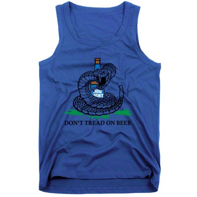 Dont Tread On Beer Funny Patriot America Usa Freedom Lover Gift Tank Top