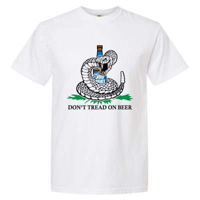 Dont Tread On Beer Funny Patriot America Usa Freedom Lover Gift Garment-Dyed Heavyweight T-Shirt