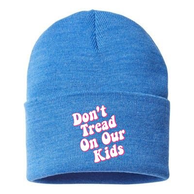 Don't Tread On Our Retro Cool Gift Sustainable Knit Beanie