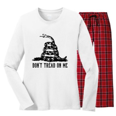 DONT TREAD ON ME Women's Long Sleeve Flannel Pajama Set 