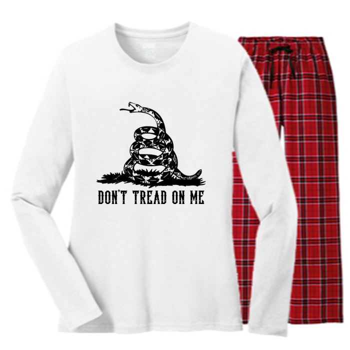 DONT TREAD ON ME Women's Long Sleeve Flannel Pajama Set 