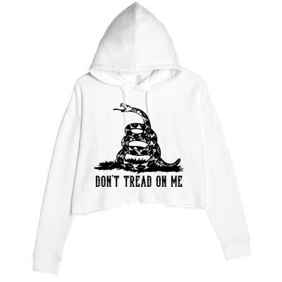 DONT TREAD ON ME Crop Fleece Hoodie