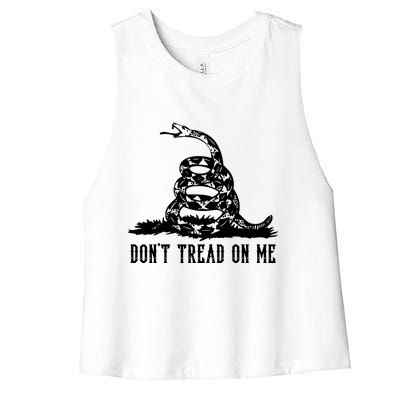 DONT TREAD ON ME Women's Racerback Cropped Tank