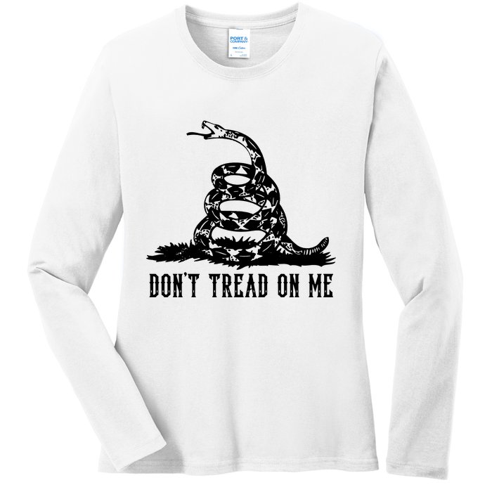 DONT TREAD ON ME Ladies Long Sleeve Shirt