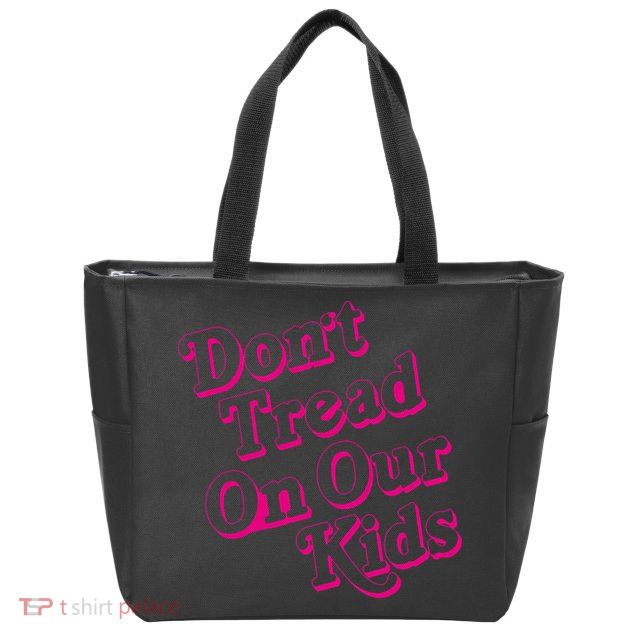 Don't Tread On Our Child Funny Quote Retro Brittany Aldean Zip Tote Bag