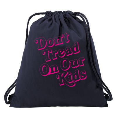 Don't Tread On Our Child Funny Quote Retro Brittany Aldean Drawstring Bag