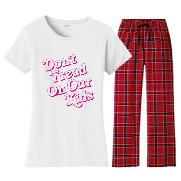 Don't Tread On Our Child Funny Quote Retro Brittany Aldean Women's Flannel Pajama Set