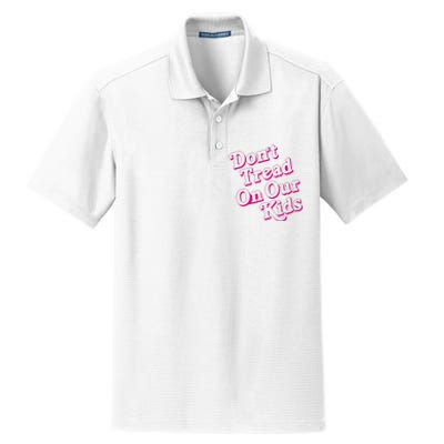 Don't Tread On Our Child Funny Quote Retro Brittany Aldean Dry Zone Grid Polo