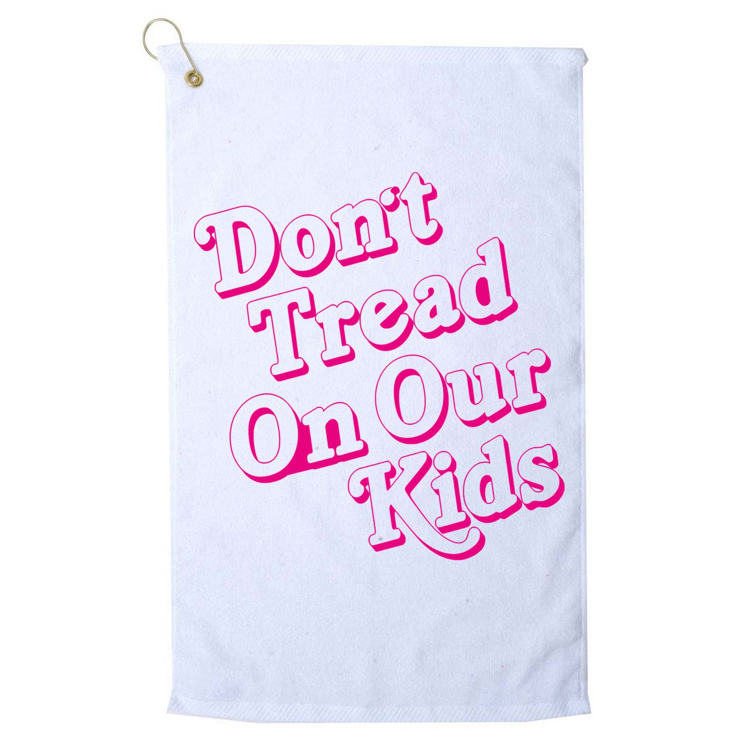 Don't Tread On Our Child Funny Quote Retro Brittany Aldean Golf Towel