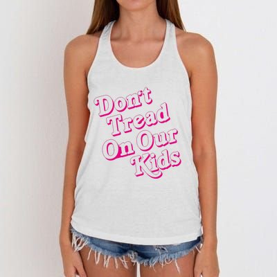 Don't Tread On Our Child Funny Quote Retro Brittany Aldean Women's Knotted Racerback Tank