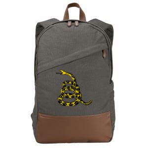 Dont Tread On Me Gadsden Flag Rattlesnake Cotton Canvas Backpack