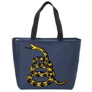 Dont Tread On Me Gadsden Flag Rattlesnake Zip Tote Bag