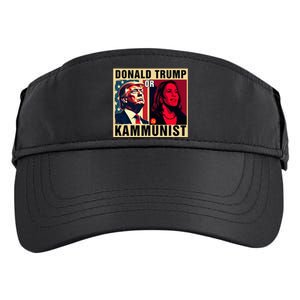 Donald Trump Or Kammunist 2024 President Election Adult Drive Performance Visor