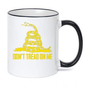 Dont Tread On Me Gadsden Flag 11oz Black Color Changing Mug