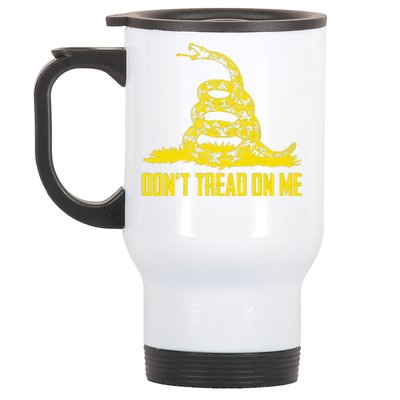 Dont Tread On Me Gadsden Flag Stainless Steel Travel Mug