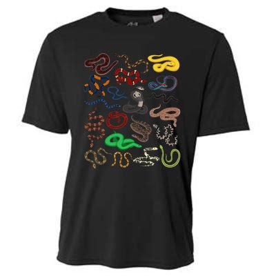 Different Types of Snakes Snake funny  Cooling Performance Crew T-Shirt