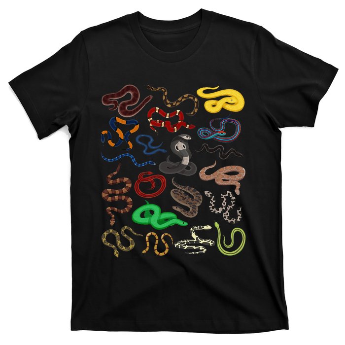 Different Types of Snakes Snake funny  T-Shirt