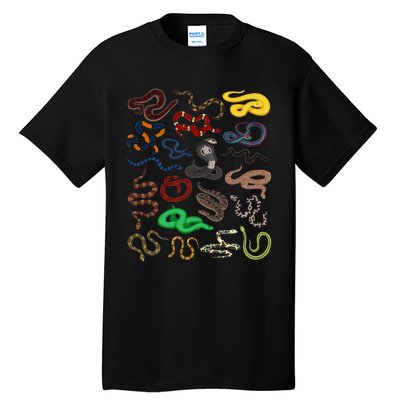 Different Types of Snakes Snake funny  Tall T-Shirt