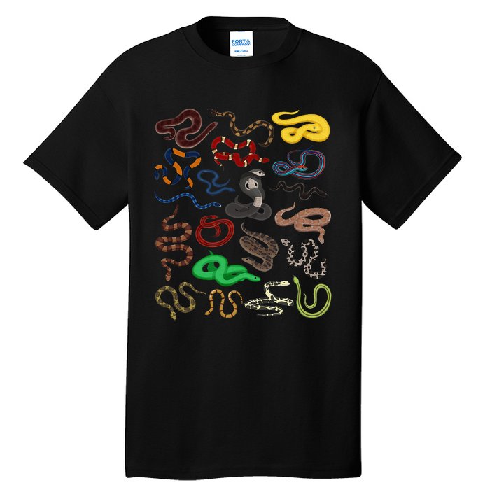 Different Types of Snakes Snake funny  Tall T-Shirt