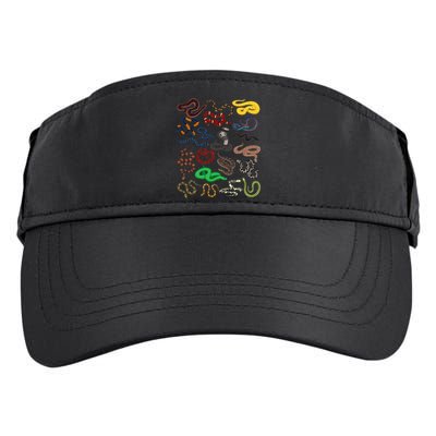 Different Types of Snakes Snake funny  Adult Drive Performance Visor