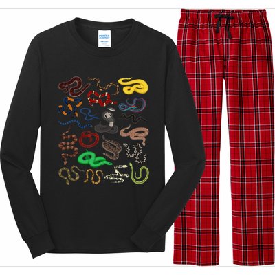 Different Types of Snakes Snake funny  Long Sleeve Pajama Set