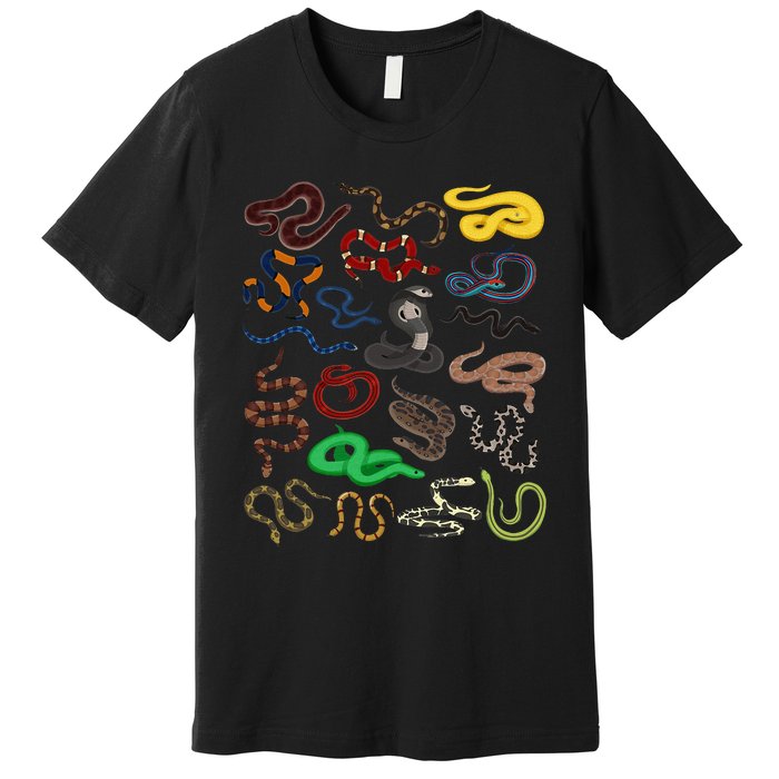 Different Types of Snakes Snake funny  Premium T-Shirt