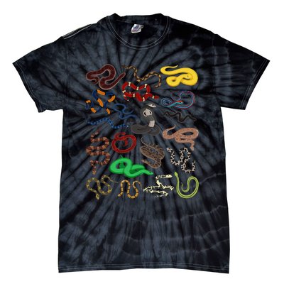 Different Types of Snakes Snake funny  Tie-Dye T-Shirt