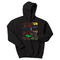 Different Types of Snakes Snake funny  Kids Hoodie