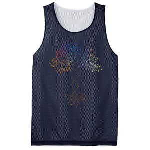 DNA Tree Of Life Science Earth Day Genetics Biologist Mesh Reversible Basketball Jersey Tank