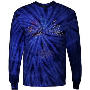 DNA Tree Of Life Science Earth Day Genetics Biologist Tie-Dye Long Sleeve Shirt