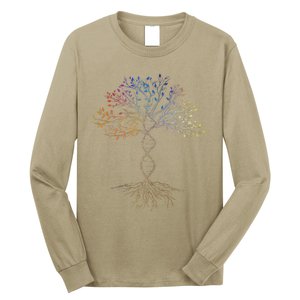 DNA Tree Of Life Science Earth Day Genetics Biologist Long Sleeve Shirt