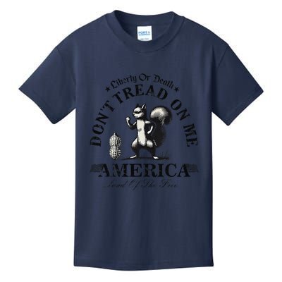 Don’T Tread On Me Squirrel Liberty Justice For Peanut Kids T-Shirt