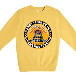 Dont Tread On Me Gadsden Flag Premium Crewneck Sweatshirt